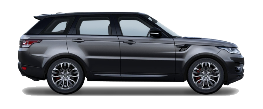 Range Rover side view with service hotspots